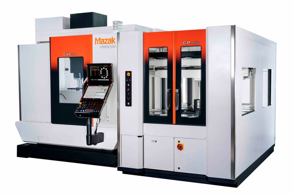 Mazak lança CP-450 para automatizar 12 paletes em centros CNC