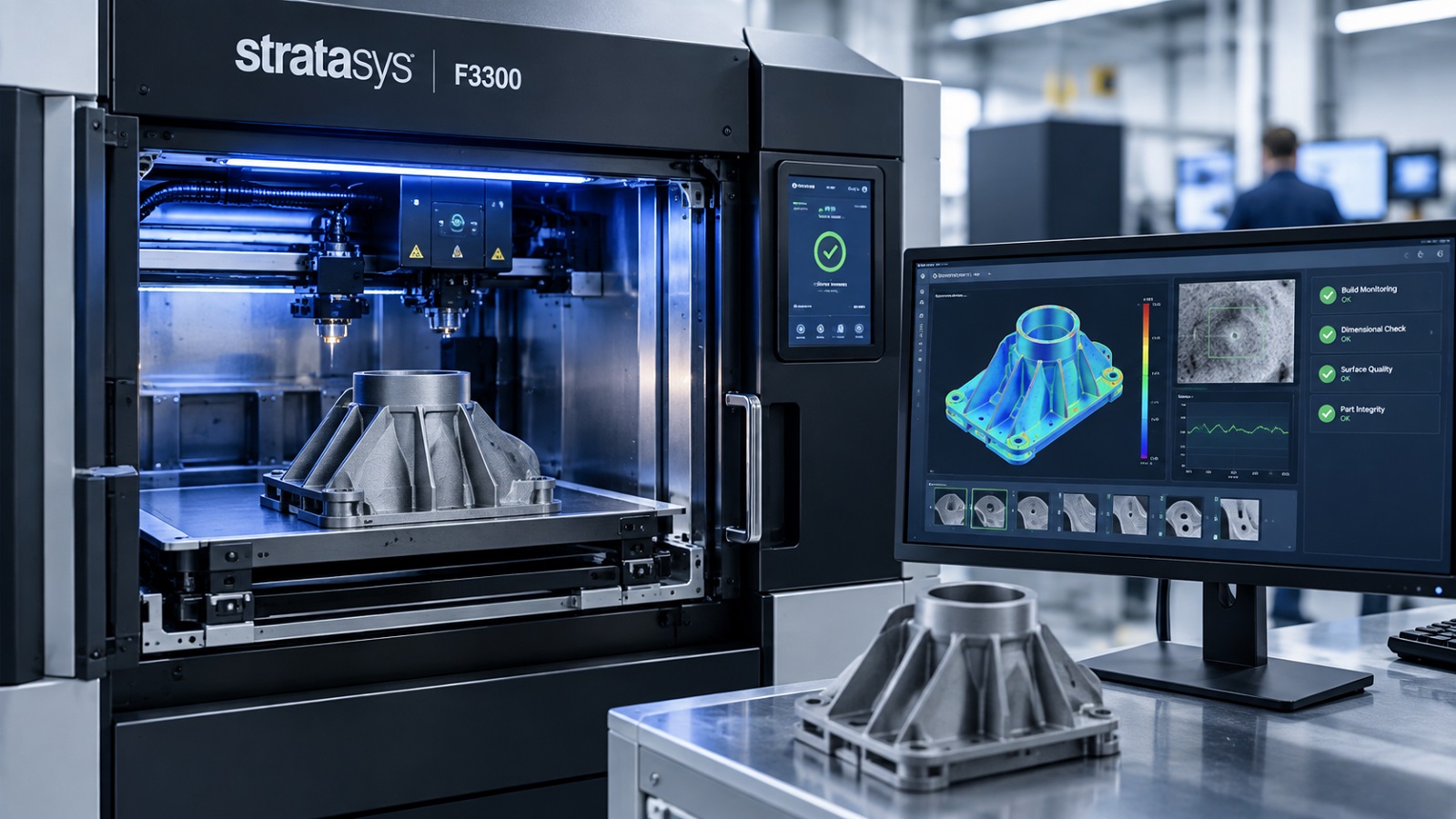 Stratasys recebe US$ 7,8 milhões para monitorar qualidade durante a impressão 3D