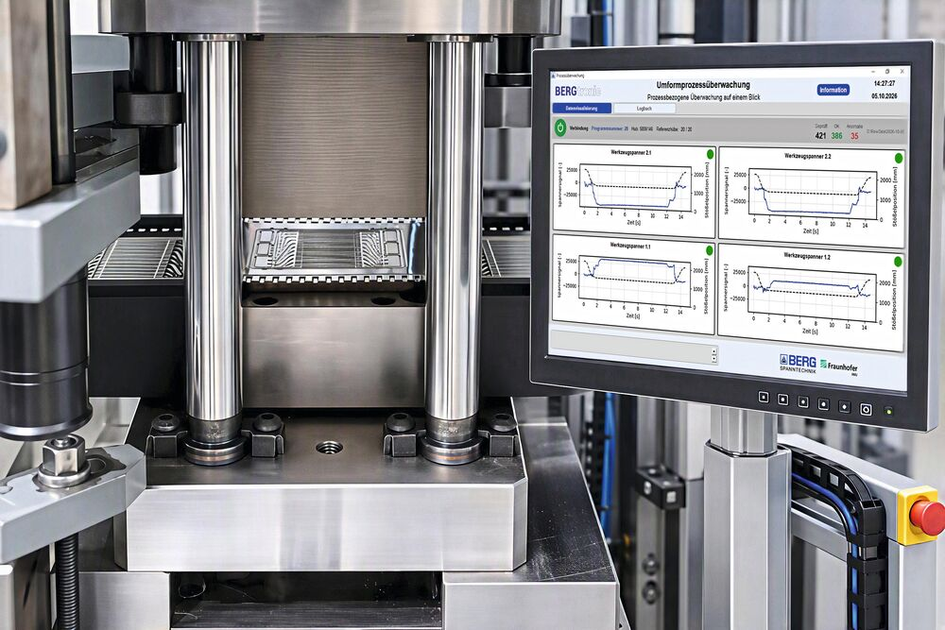 Fraunhofer IWU lança spanner com sensor para monitorar estampagem