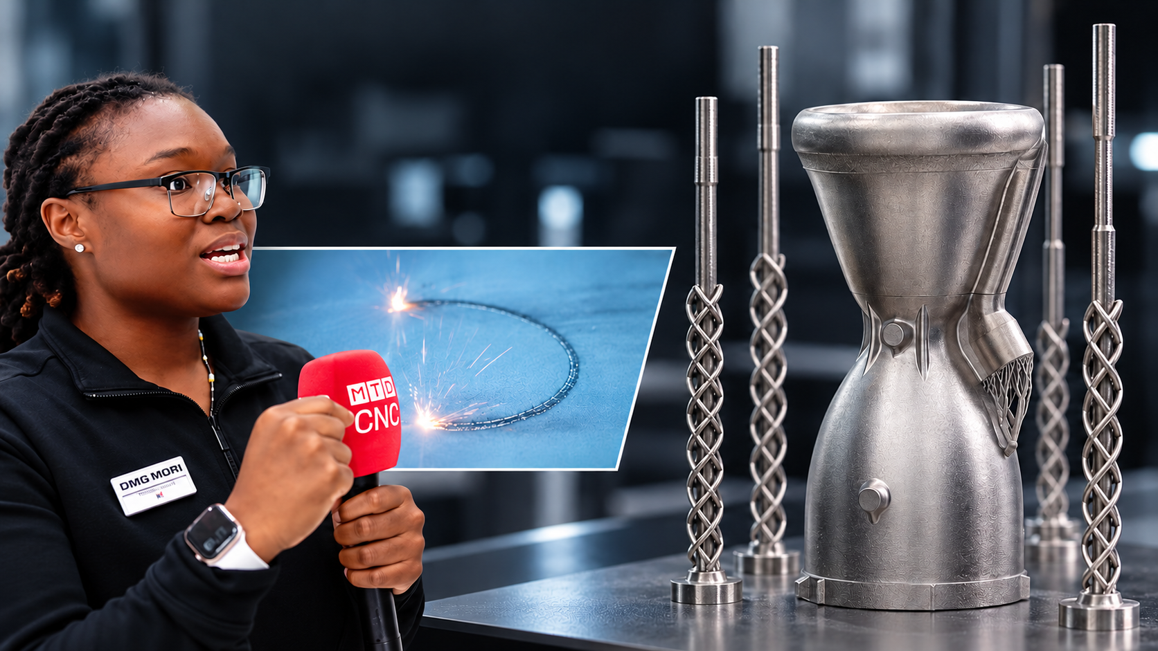 DMG MORI mostra bocal de foguete em Inconel 718 impresso na LASERTEC 30 SLM